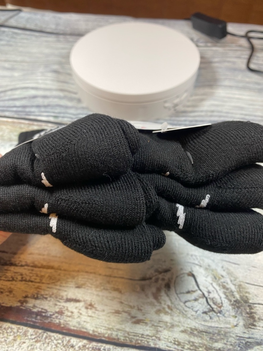 Nike Kids Crew Socks 6-Pack – Black Cushioned (Size 7C–10C) 🖤 - Picture 4 of 4